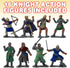 ArtCreativity Knight Action Figures for Kids - Set of 16 Free-Standing Knight Figurines, Medieval Party Decorations &
