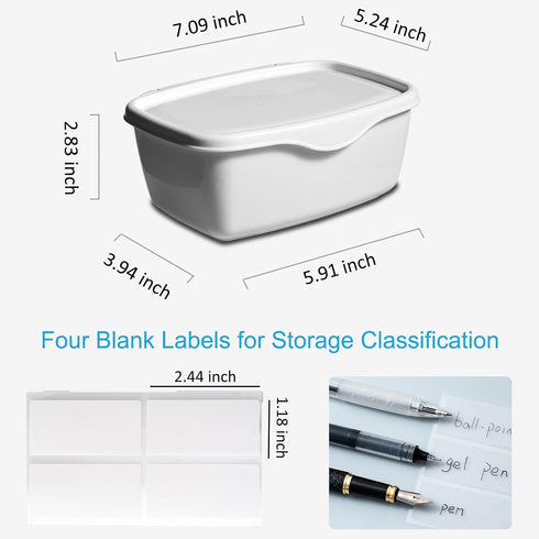 Moorfowl Baby Wipes Dispenser for Bathroom Flushable Wipes Holder White Plastic Organizer Versatile Containers
