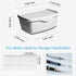 Moorfowl Baby Wipes Dispenser for Bathroom Flushable Wipes Holder White Plastic Organizer Versatile Containers