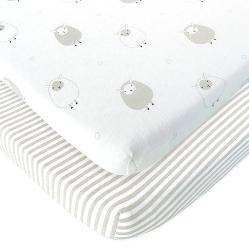 Baby Cradle Sheets Fitted 18x36x2 - Compatible with Arms Reach Co Sleeper