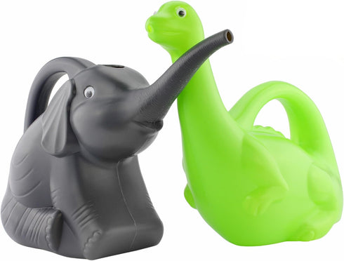 Toddler-Friendly Green Dinosaur Watering Can - Fun Plastic Waterer