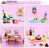 50Pcs Miniature Food Drinks Bottle Soda Pop Cans, Pretend Play Mini Kitchen Game Party Accessories for 1/12 Doll House