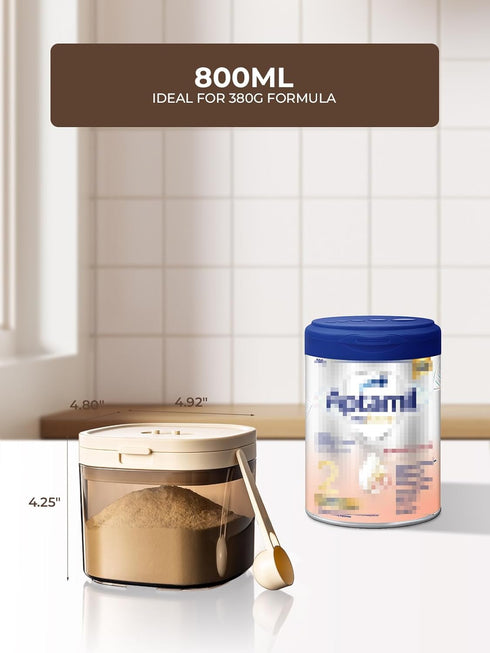 800ml 13OZ, 0.84LB, 380g, Travel Formula Container, BPA-Free Baby Formula Dispenser On The Go with Flip Top Lid