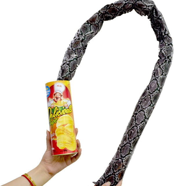 Blppldyci Potato Chip Snake Can Jump Spring Toy - Large Gag Prank Gift for April Fool Day Halloween Party