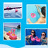 14 Pack Inflatable Flamingo Drink Holder, Pool Floats Cup Holder, Floating Coasters for Water Fun Party
