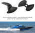 2 3.18mm 35mm 2PCS Heyiarbeit RC Boat Propeller Blades, Hole, Diameter, Plastic, CCW, Black