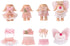 Goktvai 4 Sets 3in Angel Doll Clothes, Toy Collector Costume with Tops &