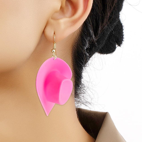 Acxico 10pcs Cute Miniature Pink Cowboy Hats for Doll Dress Up Party Accessories