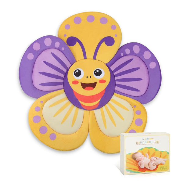 Flower Baby Bath Pad for Infant Bathtub Sink Flower Mat Tub Little