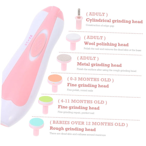 Compact Electric Nail File Kit for Kids - Boy & Girl Manicure Tool