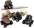DINOBROS Pull Back Dinosaur Car Toys, 4 Pack Dino Toys for 3 Year Old Boys and Toddlers T-Rex Games