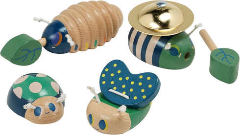 Manhattan Toy Folklore Bug Quartet, 4-Piece Musical Wooden Toy Set for Toddlers