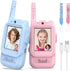 Hangrui Walkie Talkies for Kids Pack of 2, Rechargeable Long Range Two Way