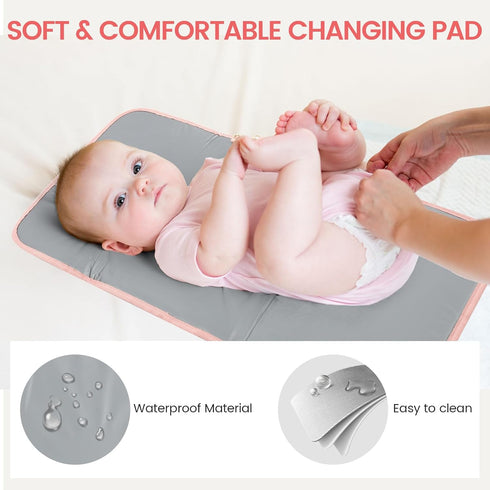 Backpack, Backpack LOVEVOOK Diaper Bag Baby Bag with Changing Station, Large Diaper for Moms Dads, Waterproof Leather