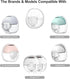 beaina MomMed S21 S18 24mm Wearable Breast Pump Parts Compatible with Wearable Breast Pump, Include Duckbill Valves