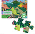 eeBoo: Dinosaur Friends 20 Piece Big Puzzle, Perfect Project for Little Hands, Aids in The Development of Pattern, Shape and Color Recognition, for Ages 3 and up