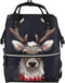 OUSIKA Reindeer Print Diaper Bag Multifunction Laptop Backpack Travel Daypacks Large Nappy Bag,