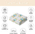Cstdyfrv Summer 60x80in Wildflowers Bows Baby Blankets for Boys Girls Vintage Floral Pink Blue Bows Swaddle Receiving