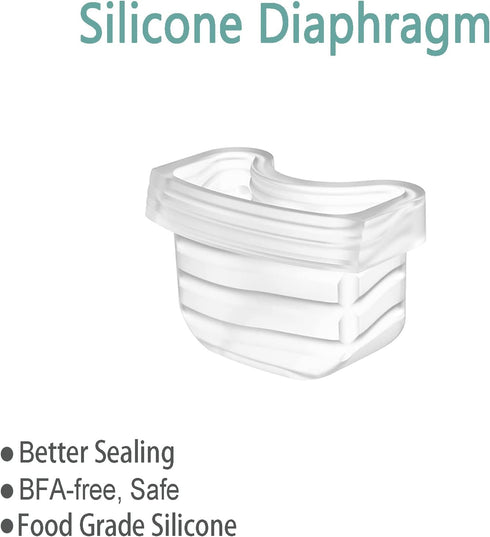 6pcs, Mommed S21 S18/S19, Duckbill Valve Silicone Diaphragm Suitable for Breast Pump, Compatiable with Missaa Mumgaroo