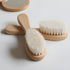 Set 2 of Baby Hair Brushes with Soft Goat Bristles