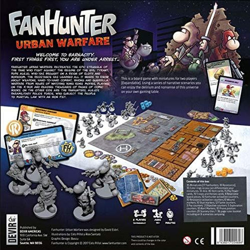 Fanhunter Urban Warfare Strategy Board Game
