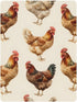 CZXW 52" 28" Farmhouse Roosters Crib Sheets Fitted x Natural Cotton Soft & Breathable for Baby Crib Mattress