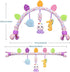 Caterbee Purple Travel Arch Bassinet Toys - Engaging Activity Toy Bar for Baby