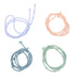 Hztyyier 4PCS Baby Teething Toys, Cross Shape Teethers with Silicone Lanyard, Colorful Infant Chew Toys for Newborn