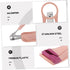 Portable Pink Nail Care Kit for Safe Grooming of Newborns