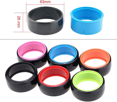 4Pcs/Set 1/10 Drift Car Tires Hard Tyre for 1/10 Traxxas Tamiya HPI Kyosho On-Road Drifting Car, Black
