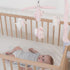 12 The Peanutshell Crib Mobile for Girls - Soft Pink Musical Baby Crib Mobile with Lullabies, Cute Elephant Baby Pink