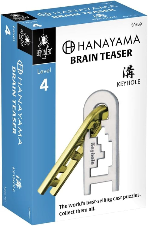 BePuzzled Keyhole Hanayama Metal Brainteaser Puzzle, Mensa Rated Level 4, Ages 12 and Up