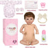 GYCV 18 Inch Set Lifelike Reborn Baby Dolls Girl - Realistic Newborn Vinyl Baby Real Life Baby Dolls Soft Body Real