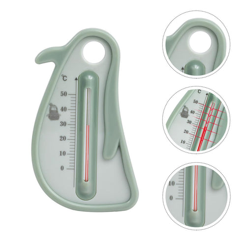 Bath Thermometer Penguin Shape for Newborns, Cartoon Floating Water Temperature Sensor for Safe Bathing, Suitable