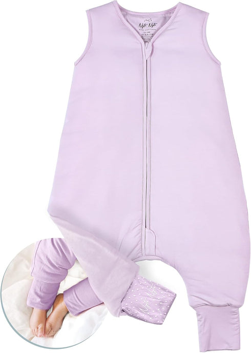 Breathable Sleeveless Baby & Toddler Sleeping Sack with Adjustable Feet Cuffs - Soft and Safe
