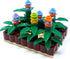 General Jim's Bright Colorful Vegetable Garden Plot Building Block Toy Playset, 165 Pc Modular Set for Teens and Adults