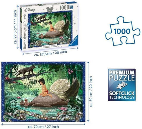 Disney Collector's Edition Jungle Book 1000 Piece Jigsaw Puzzle for Adults by Ravensburger