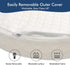 20" 33" 2'' Baby Bassinet Mattress, Breathable, Premium Foam, Hypoallergenic, Non-Toxic, Oval Shaped with Removal
