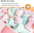 8oz Pack 2 Re-Play of Transition Sippy Cups for Baby Toddler, Medical Grade Silicone Soft Spout & Travel Lid, Easy