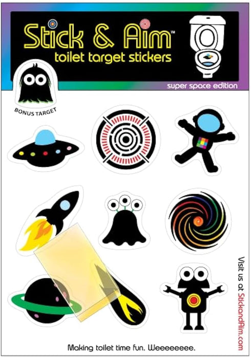 Color Change Target Stickers Space Edition with Sticker Applicator Tool for Easy