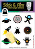 Color Change Target Stickers Space Edition with Sticker Applicator Tool for Easy