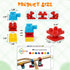 20 Pack 3+ Wooden Train Track Accessories, pcs Wooden Track Connector, Compatible with All Major Brands Wood Train
