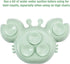 PandaEar 2 Pack Silicone Suction Plates for Toddlers with 4 Spoons, Unbreakable Baby Plates and Utensils Set, Green