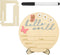 Penitue Hello World Newborn Sign, 15cm/5.9in Wooden Baby Birth Name Announcement Sign with