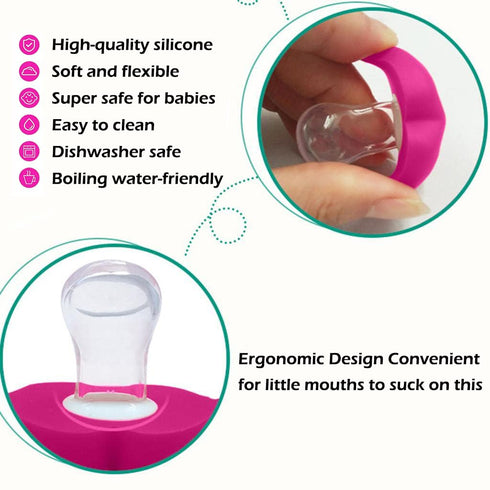Baby Funny Pacifiers | Baby Pacifiers for Boys and Girls | Cute Pacifiers | Soft Silicone Pacifiers | BPA-Free-3 Pieces (Funny Pacifiers-4pcs)