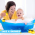 150 Pcs Yellow Mini Rubber Ducks in Bulk with Sunglasses, Christmas Duck Gifts for Baby Shower & Birthday Party