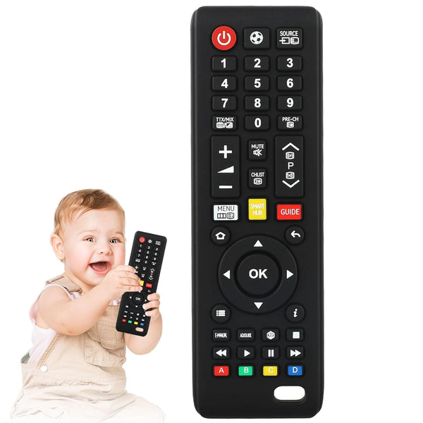 GUIGUZHJ Baby Teether Toy TV Remote Control Shape Teething Toys for Babies 3-24