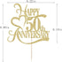 Gold Glitter 50th Anniversary Cake Topper, 50 Wedding Anniversary Party Decoration Ideas for 50th Birthday Party