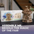 UGEARS Carousel Wooden Mechanical 3D Model, Self-Assembling Craft DIY Kit for Adults and Teens