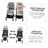 PERSELOSO 3Pcs Twin Stroller Connector Detachable Baby Stroller Accessories for Twin Babies Adjustable and Lightweight